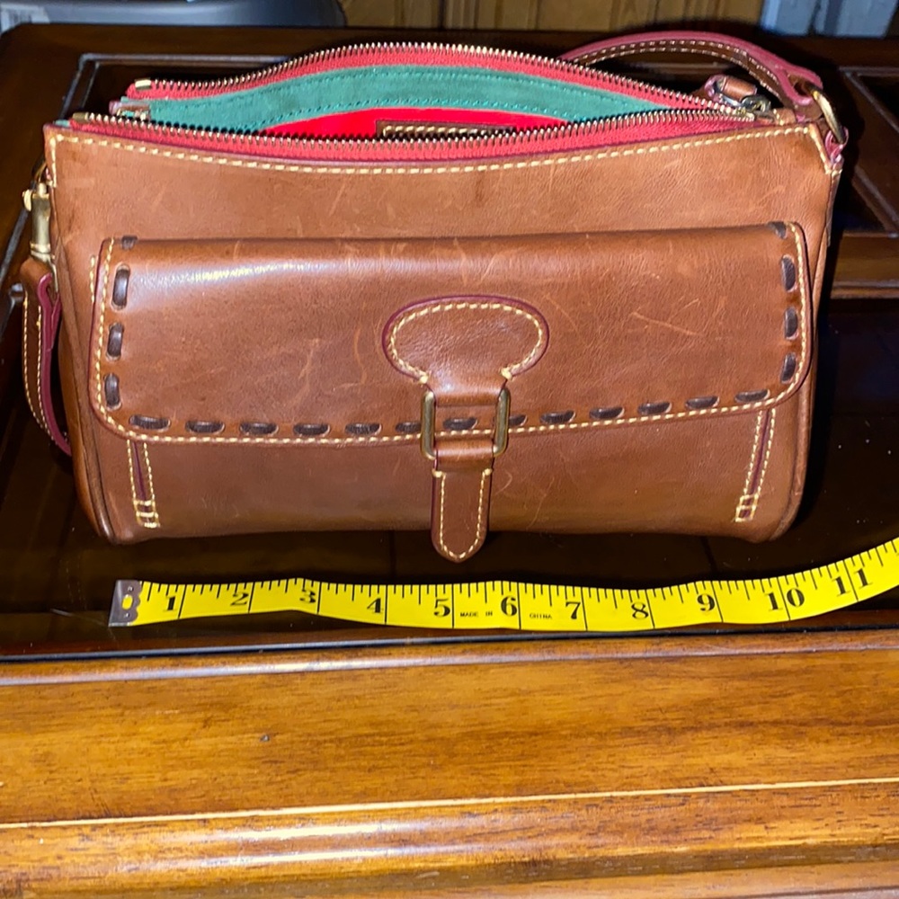 Dooney & Bourke Brown Leather Clutch